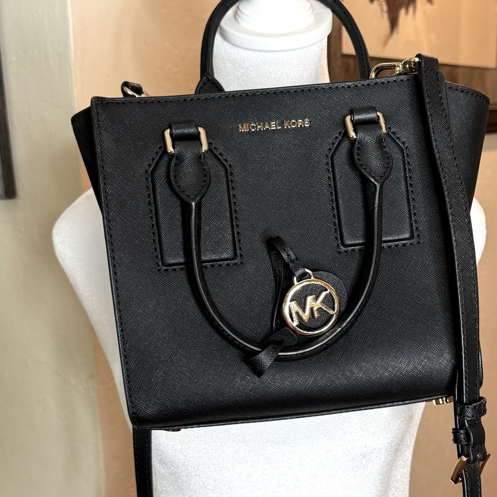 Michael Kors black medium satchel